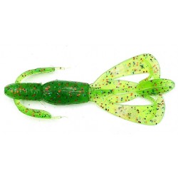 Силіконова приманка на хижака, Taipan Crazy Flip, 2,8 дюйма, 8шт/уп, колір №08 Green neon